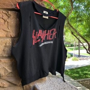 UNIF Distressed SLAYHER Tee